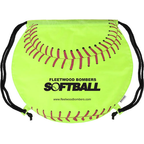 Softball Drawstring Backpack