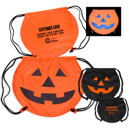 PartyTime Pumpkin Drawstring Backpack