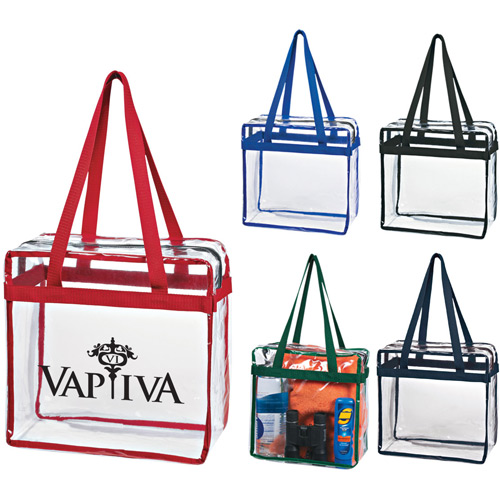 Clear Tote Bag with Zipper