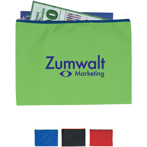 Non-woven Document Sleeve with Zipper