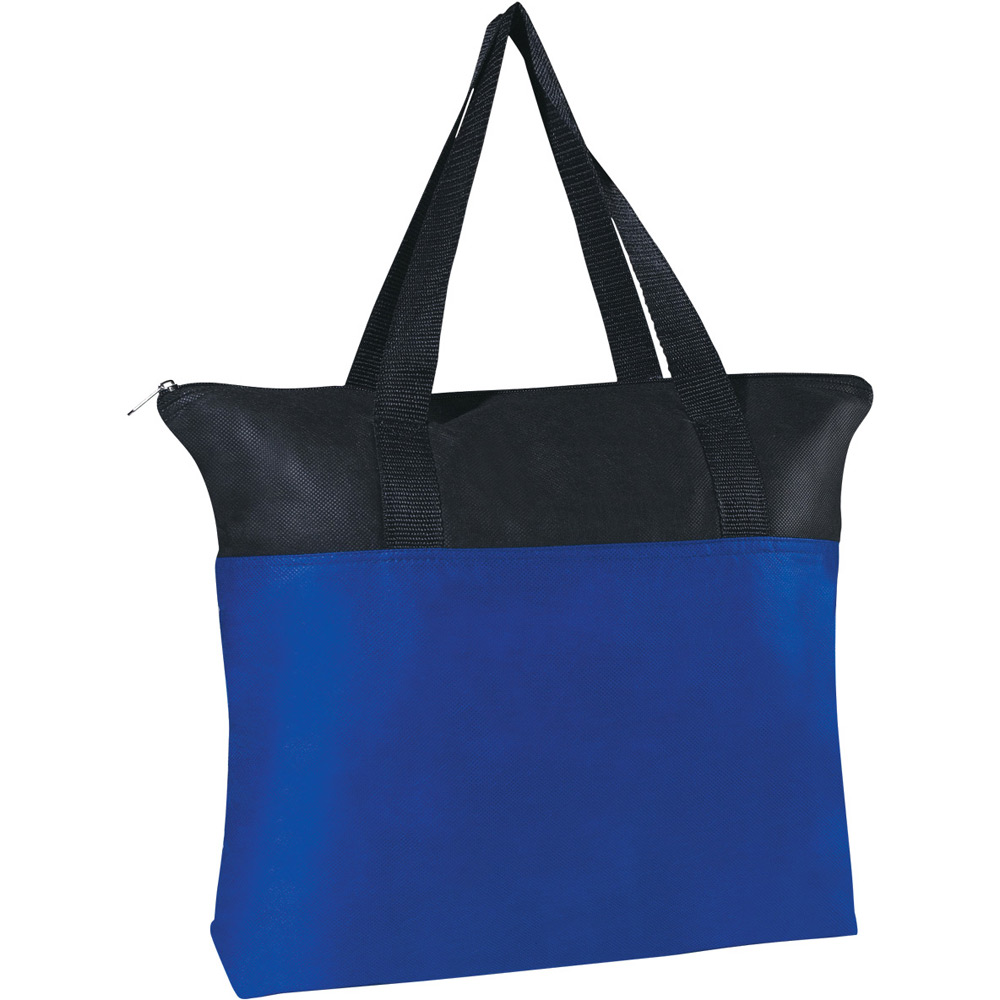 Customizable Non-woven Zippered Tote Bag