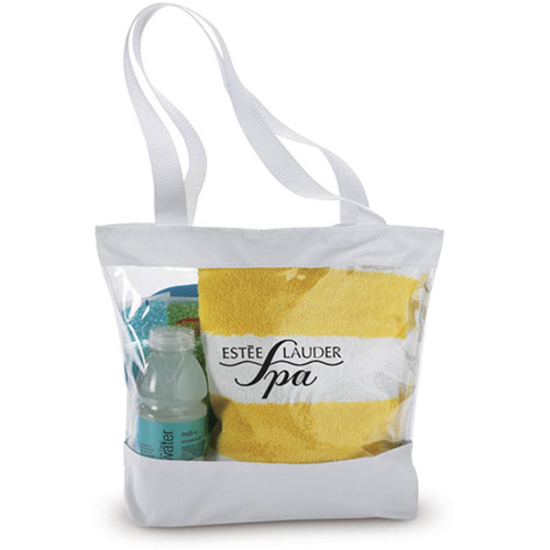 Clear Tote with Color Trim